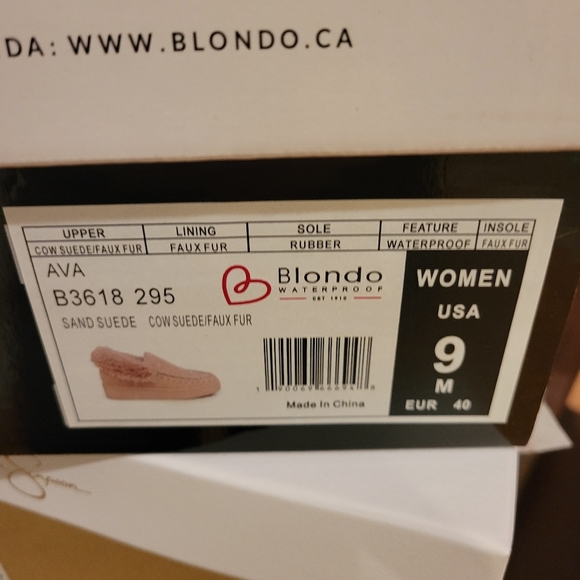 Brand New! Blondo Ava Waterproof Faux-Fur & Suede Mocassin Sneakers - Picture 5 of 5